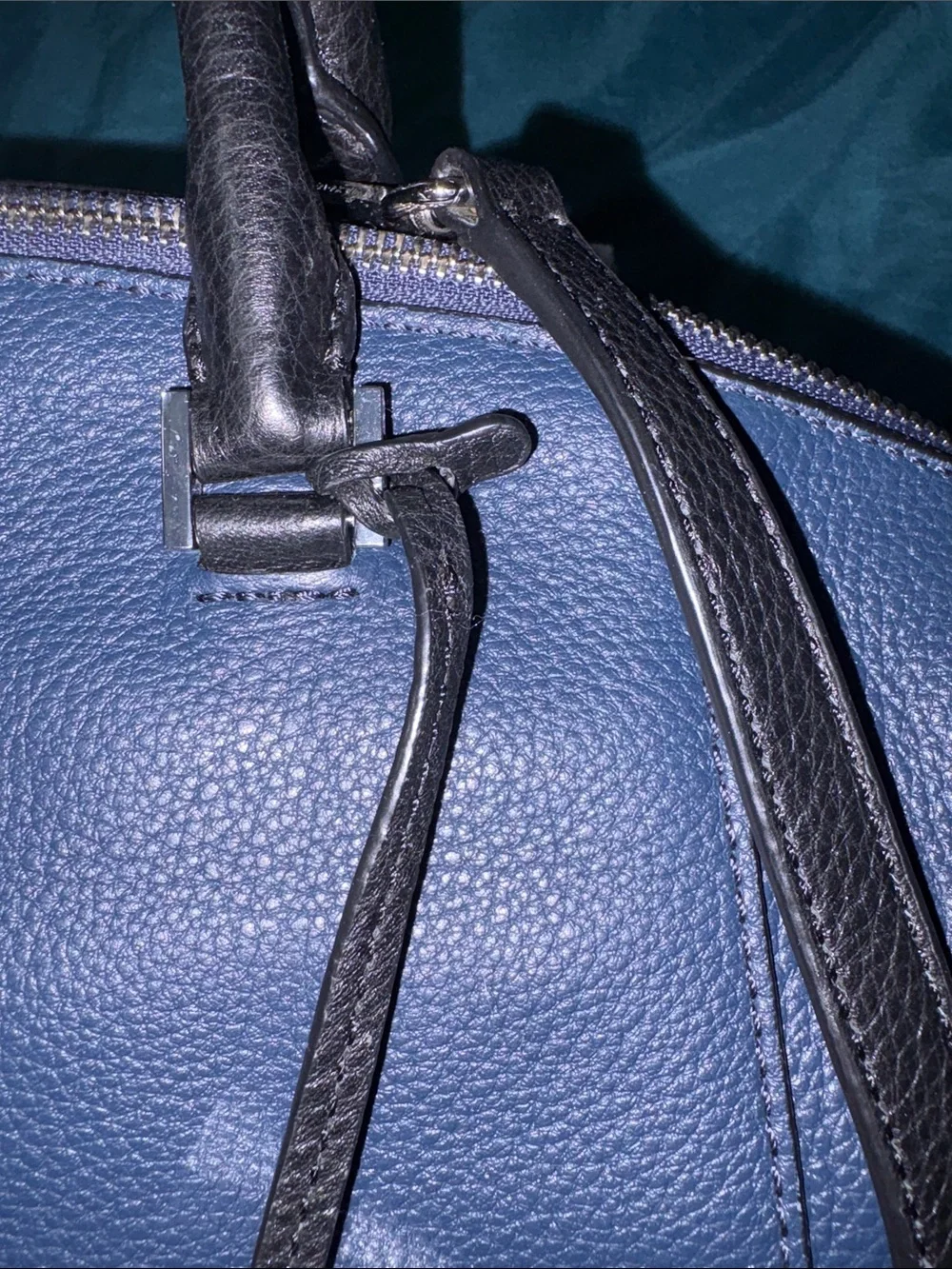 Michael Kors Riley Large Satchel -Dark / Navy Blue